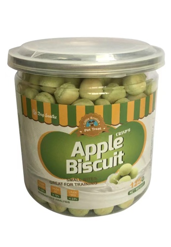 Little Brutus green Little Brutus Apple Crispy Biscuit Treat For Dogs 125g 78195ES03B2AC5GS_1