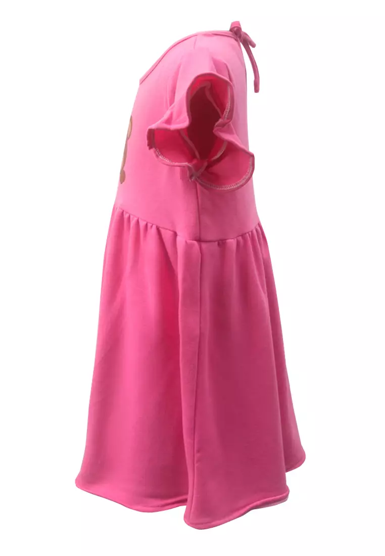 Two Mix Dress Anak / Baju Anak Perempuan Motif Beruang Lucu Usia 2-8 tahun 4145