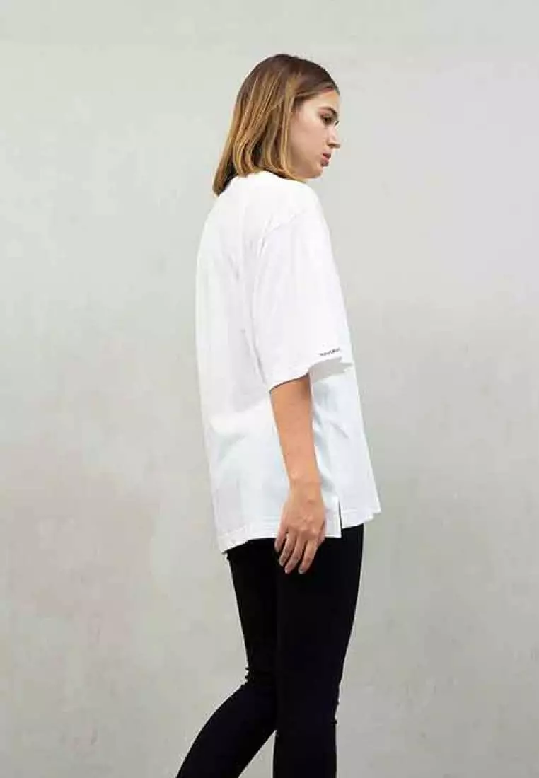 kaos oversized PUTIH polos unisex oversize shirt houseofcuff