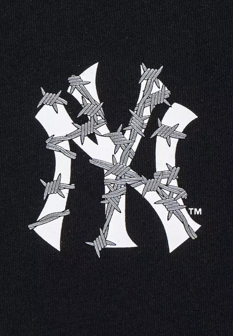 NE New York Yankees Street Graphic Black Oversized Short Sleeve T-Shirt