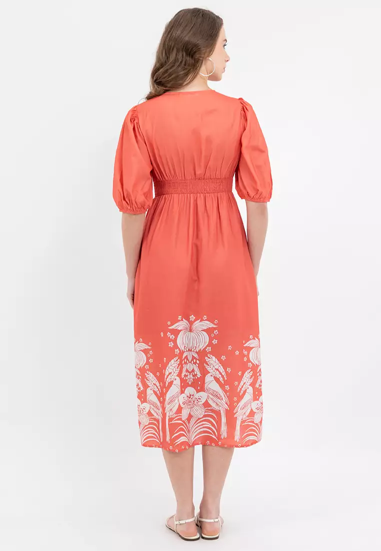 DAKSHA Smocking Wasit Filipiniana Dress