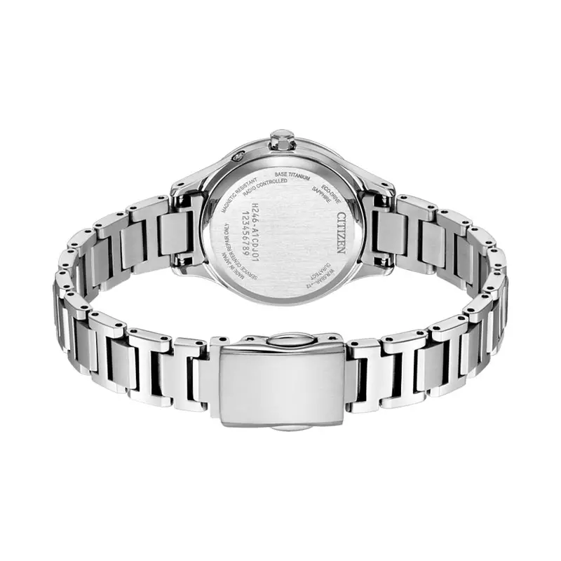 Jam Tangan Wanita Citizen Eco Drive EC1160-62L Ladies Galaxy Blue Dial Super Titanium Strap