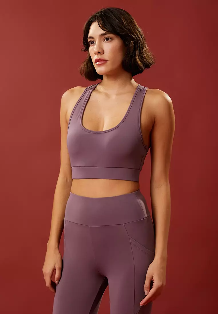 Athleta Color Block Black Sports Bra Size S - 54% off