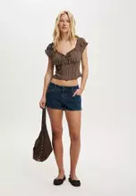 Brown Gingham Check