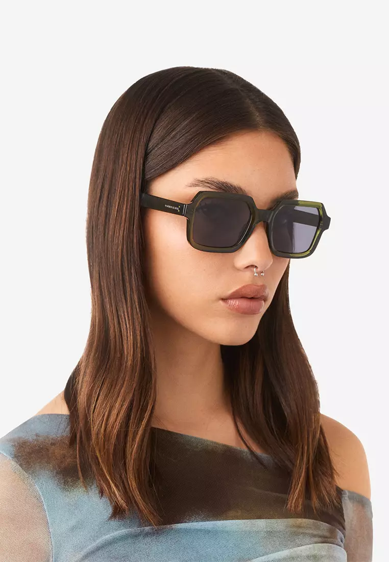 HAWKERS Sage Green Dark Minimal Max Sunglasses For Men And Women, Unisex. Official Product Designed In Spain