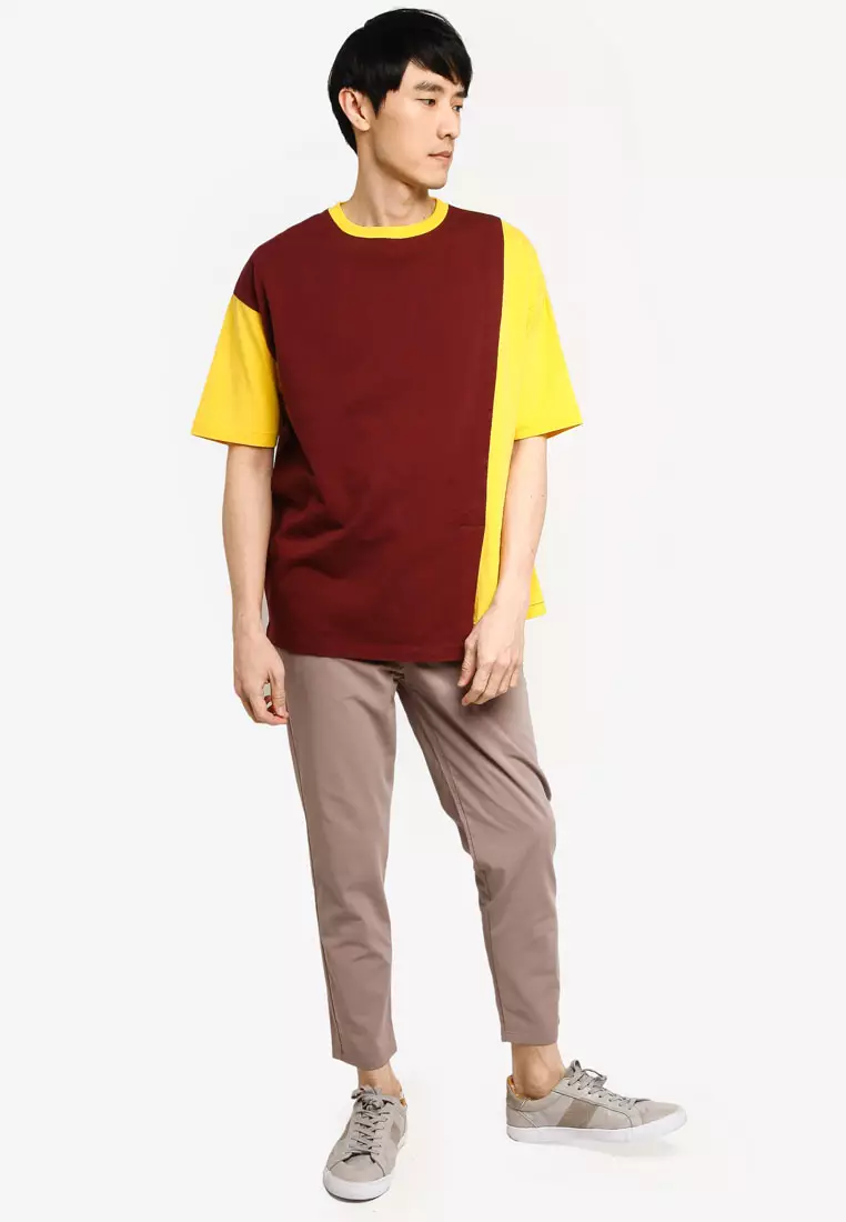 colour block tee