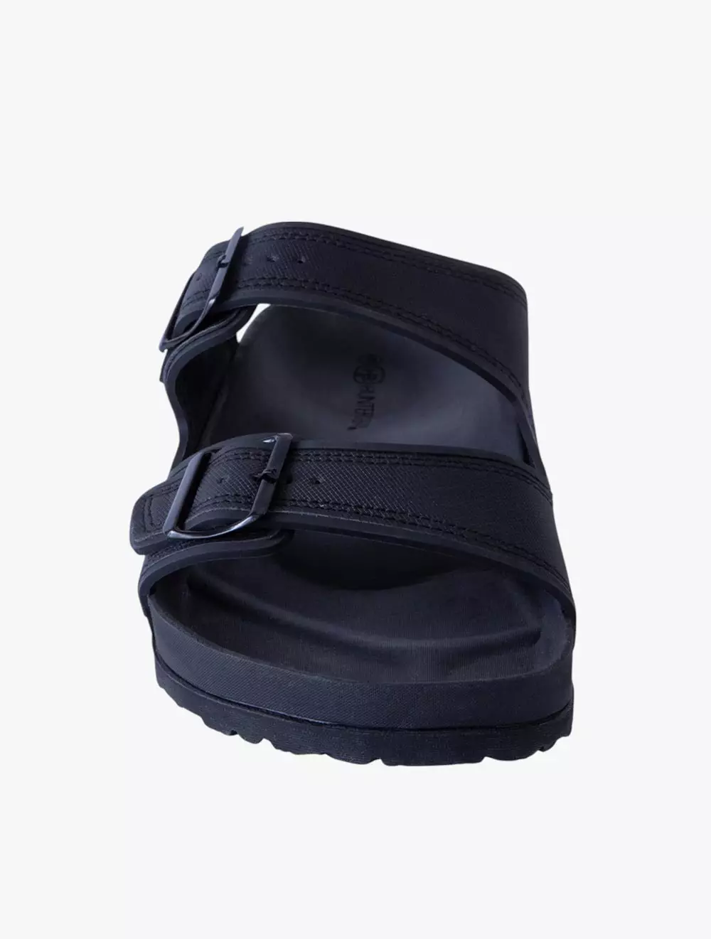 Payless Hunters Bay Mens Joel Footbed Sandals - Black_01