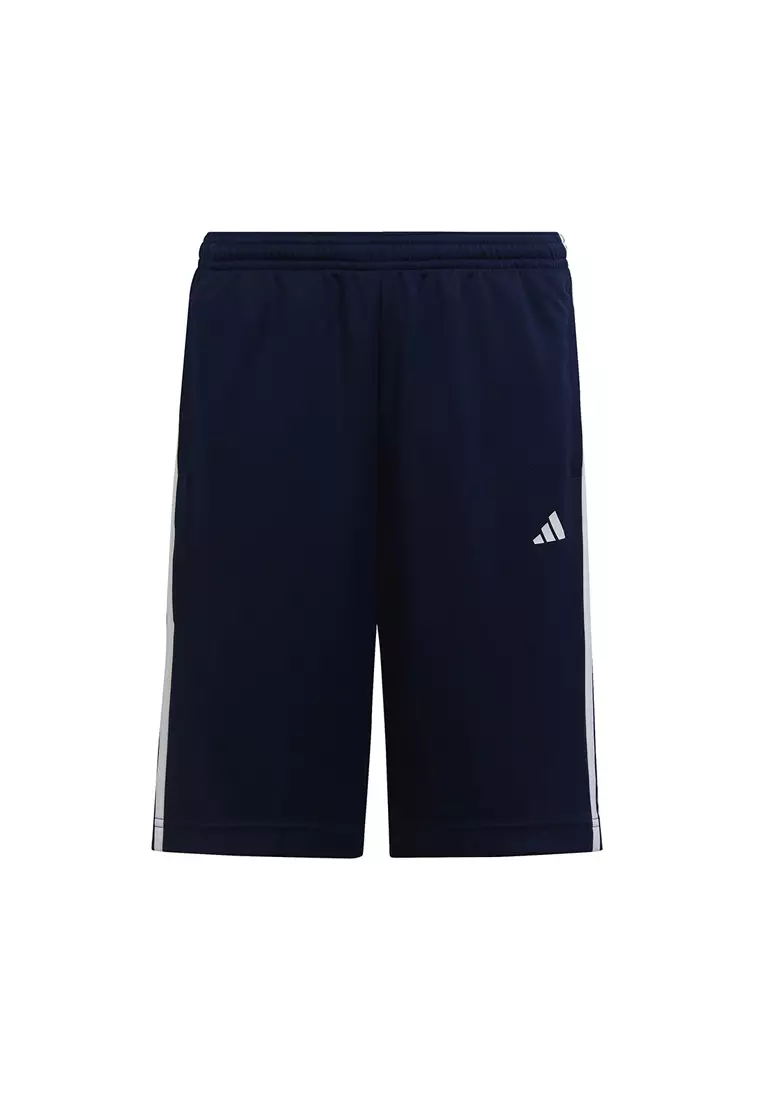 Jual ADIDAS train essentials aeroready 3-stripes regular-fit shorts ...