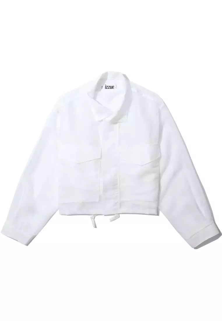 White discount thin jacket