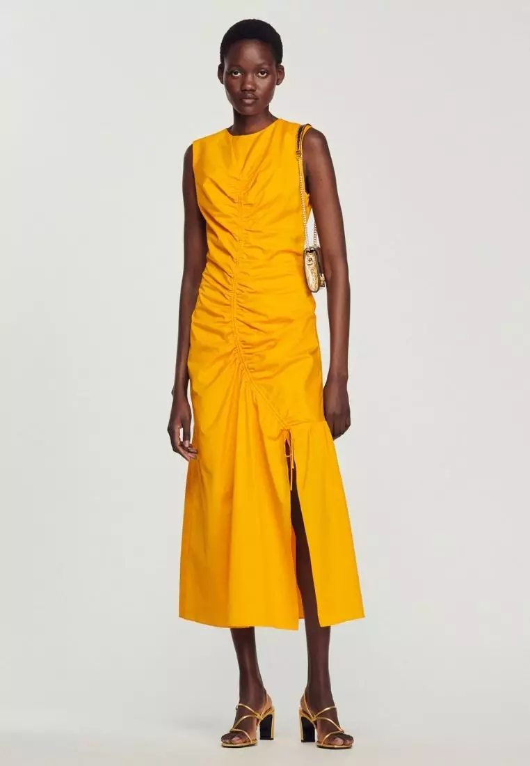 Sandro orange hot sale dress