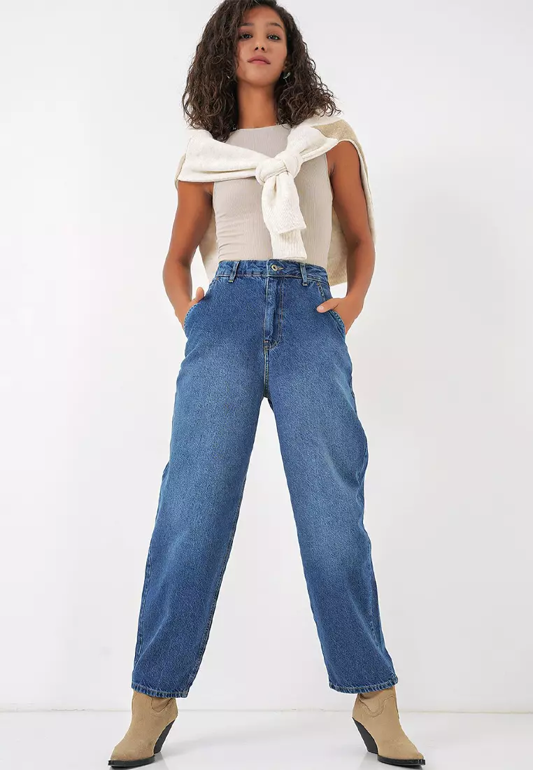 High Waist Baggy Jeans