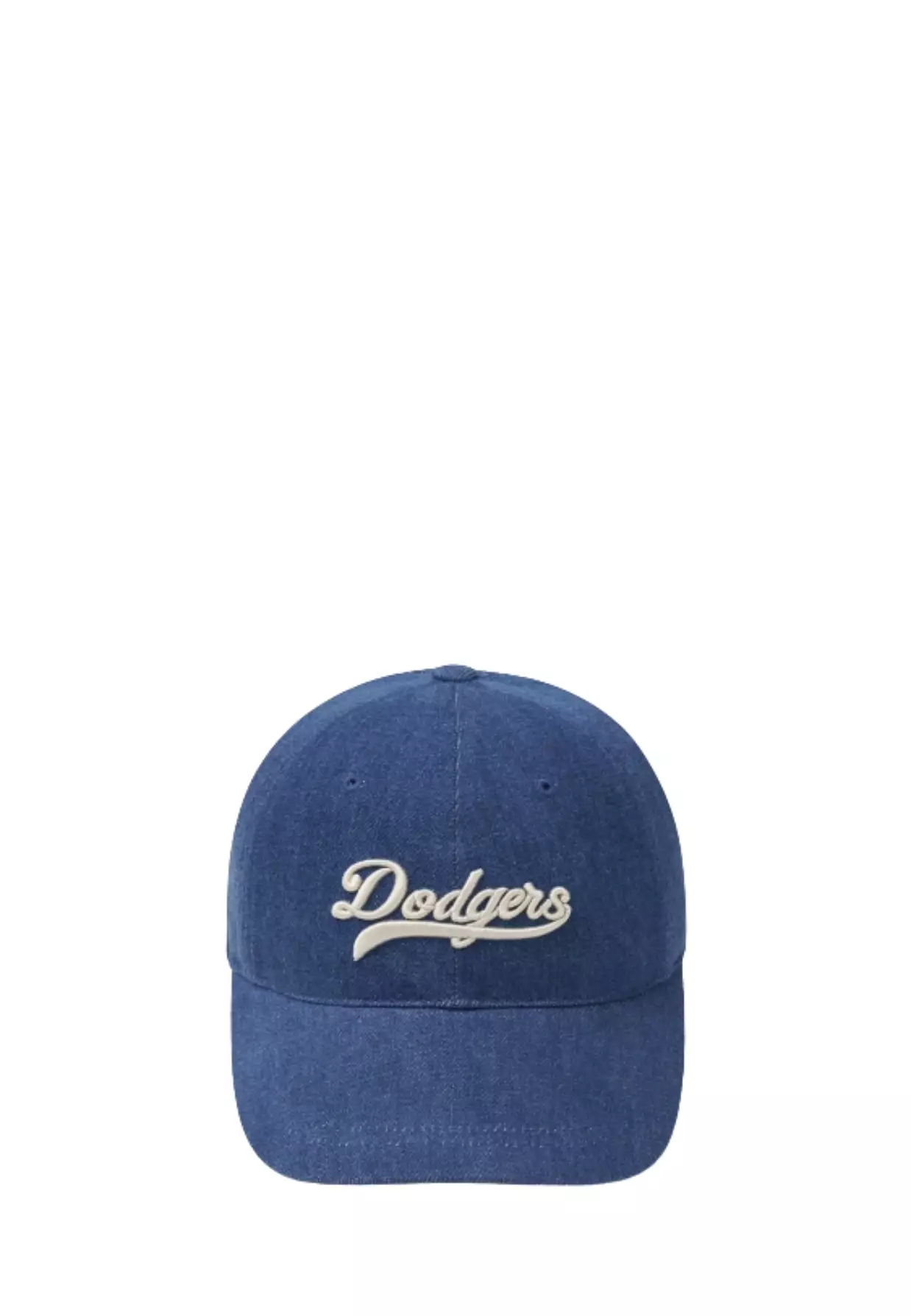 Jual MLB Korea Cursive Lettering Denim Unstructured Ball Cap