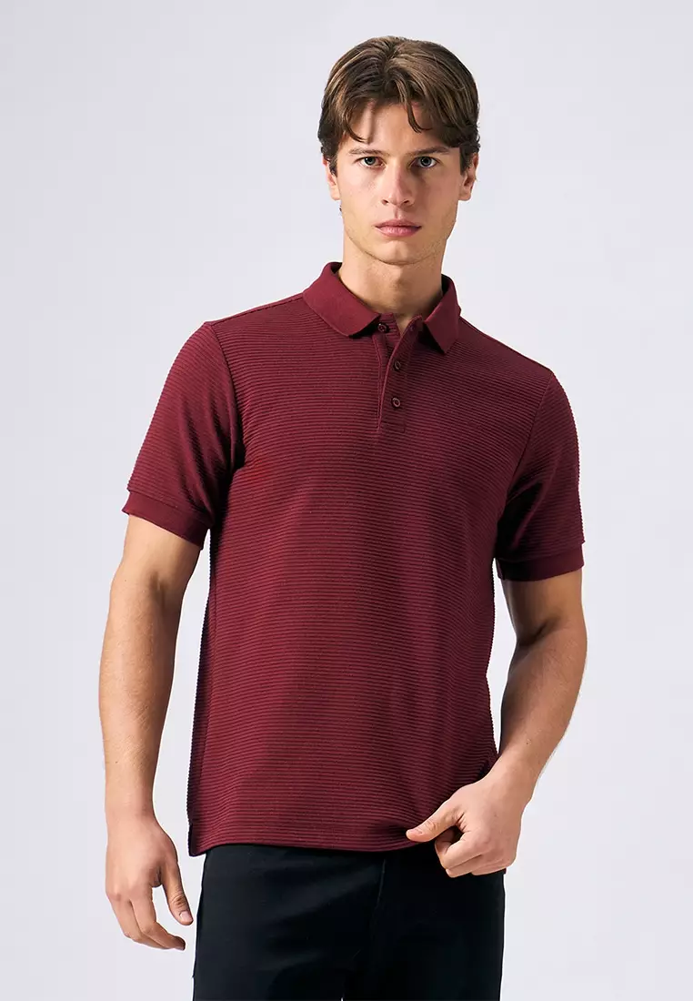 O.O.O. Textured Polo Shirt