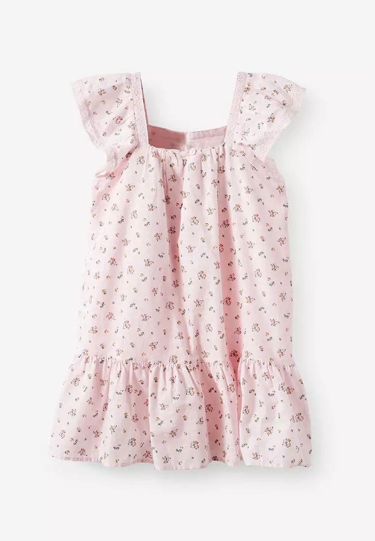 Billie Flutter Sleeves Dress