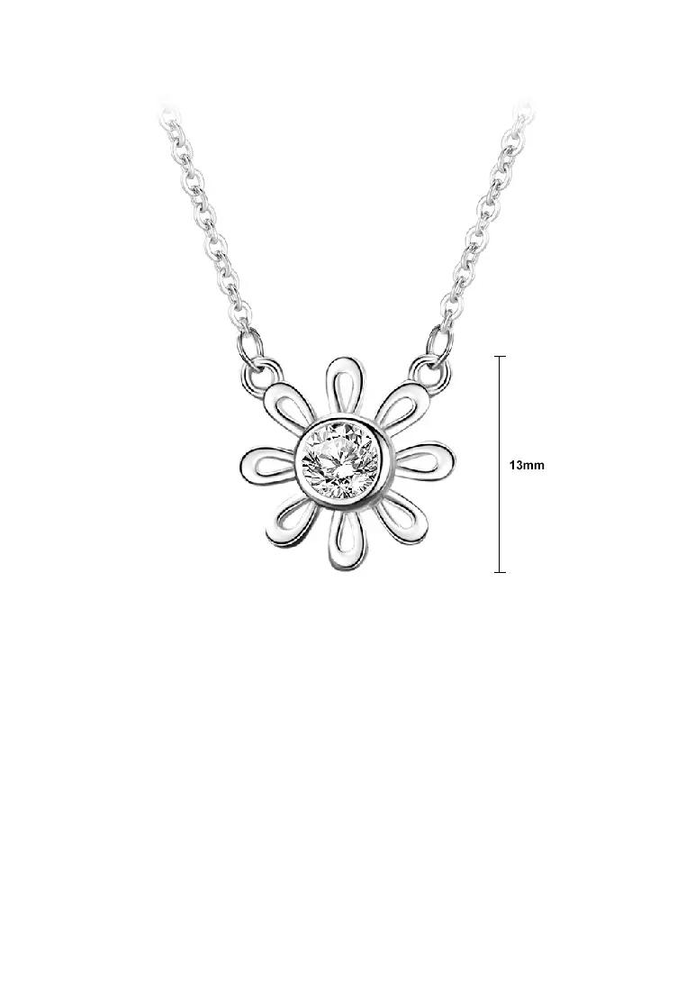 Simple hotsell sunflower necklace