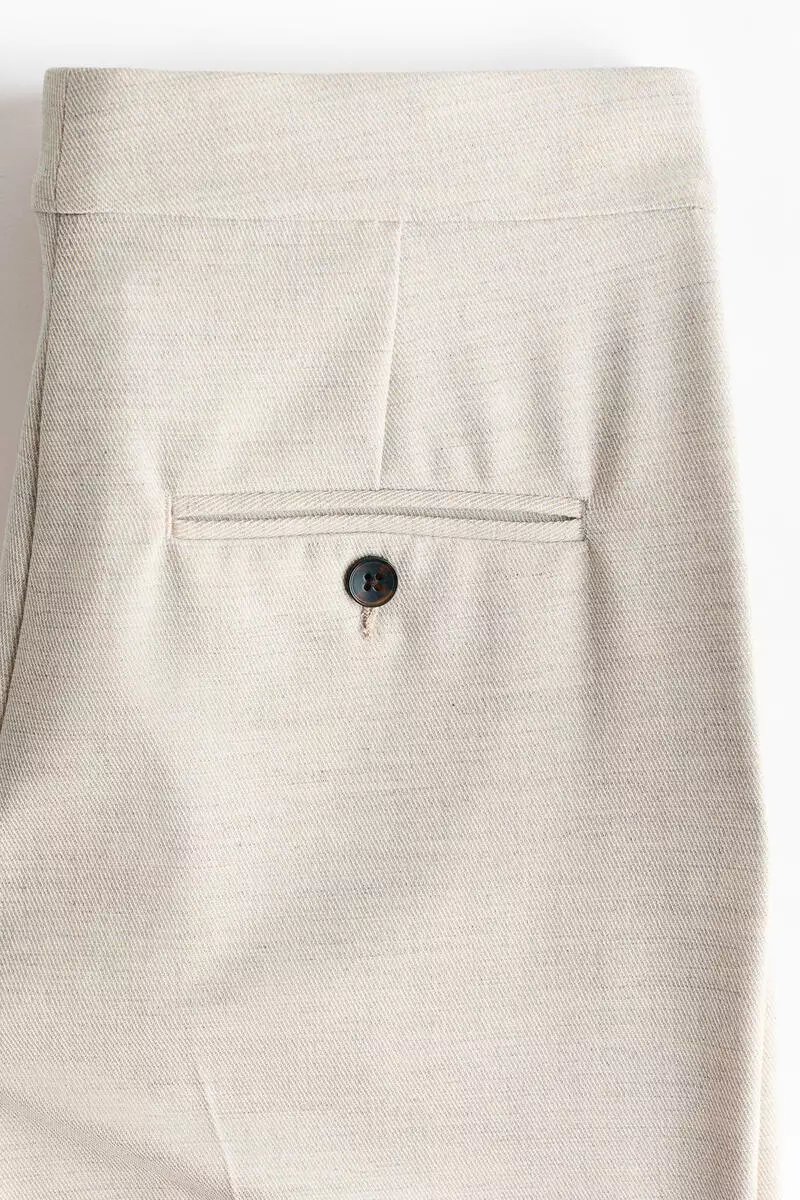Bootcut ankle-length trousers