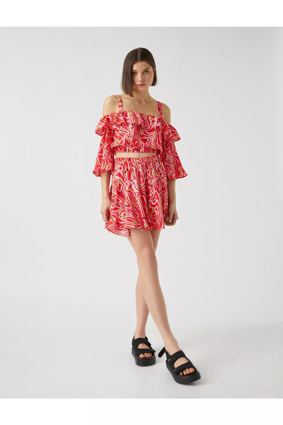 Buy Koton Textured One Shoulder Top In White | 6thStreet Kuwait