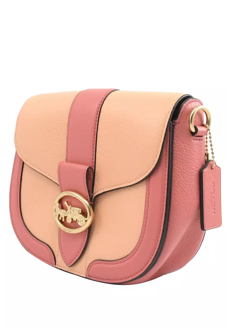 Coach Georgie Saddle Bag In Colorblock