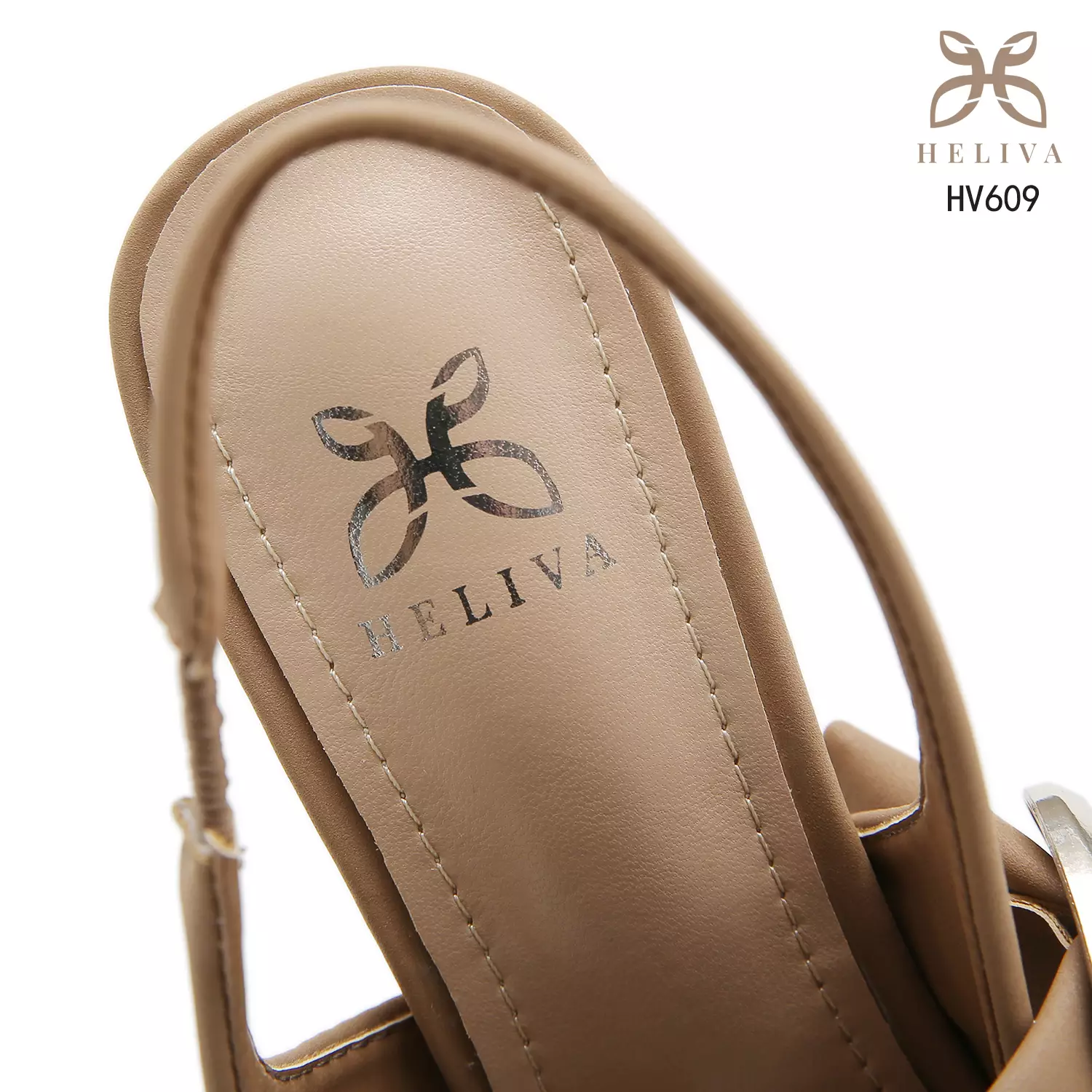 HELIVA LORELIA 6cm Slingback Heels Minimal Buckle Accent & Refined Pointed Toe HV609
