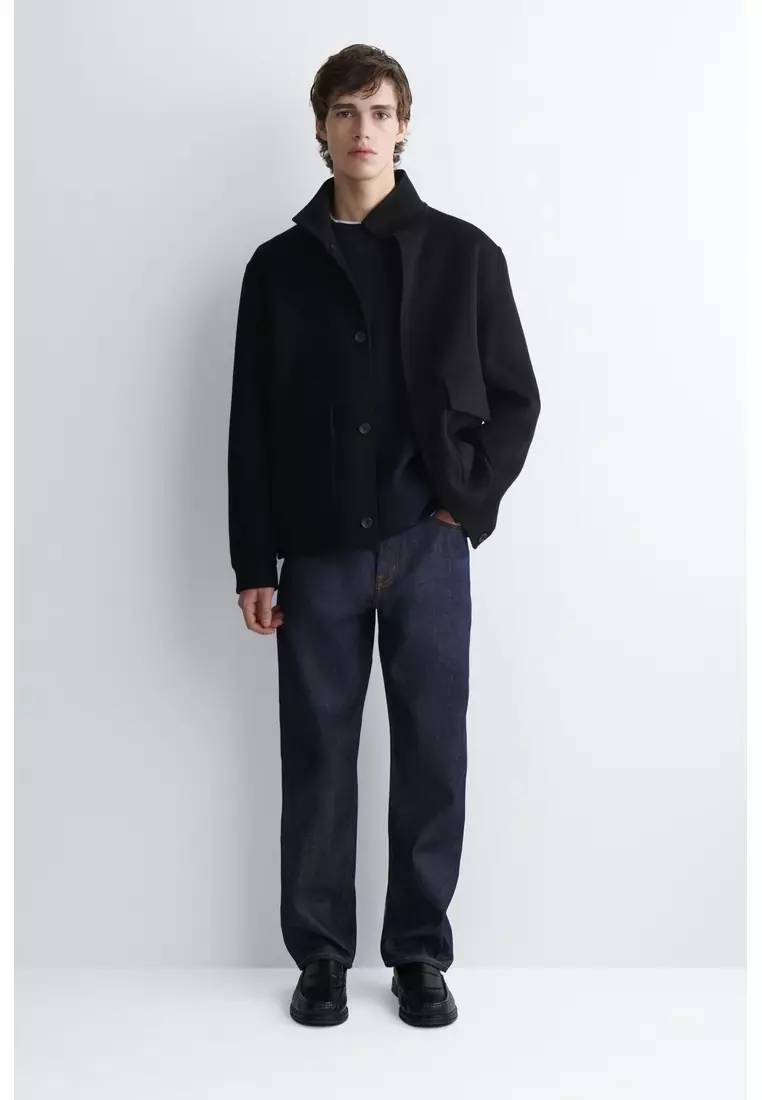 CORDUROY-JERSEY SWEATSHIRT