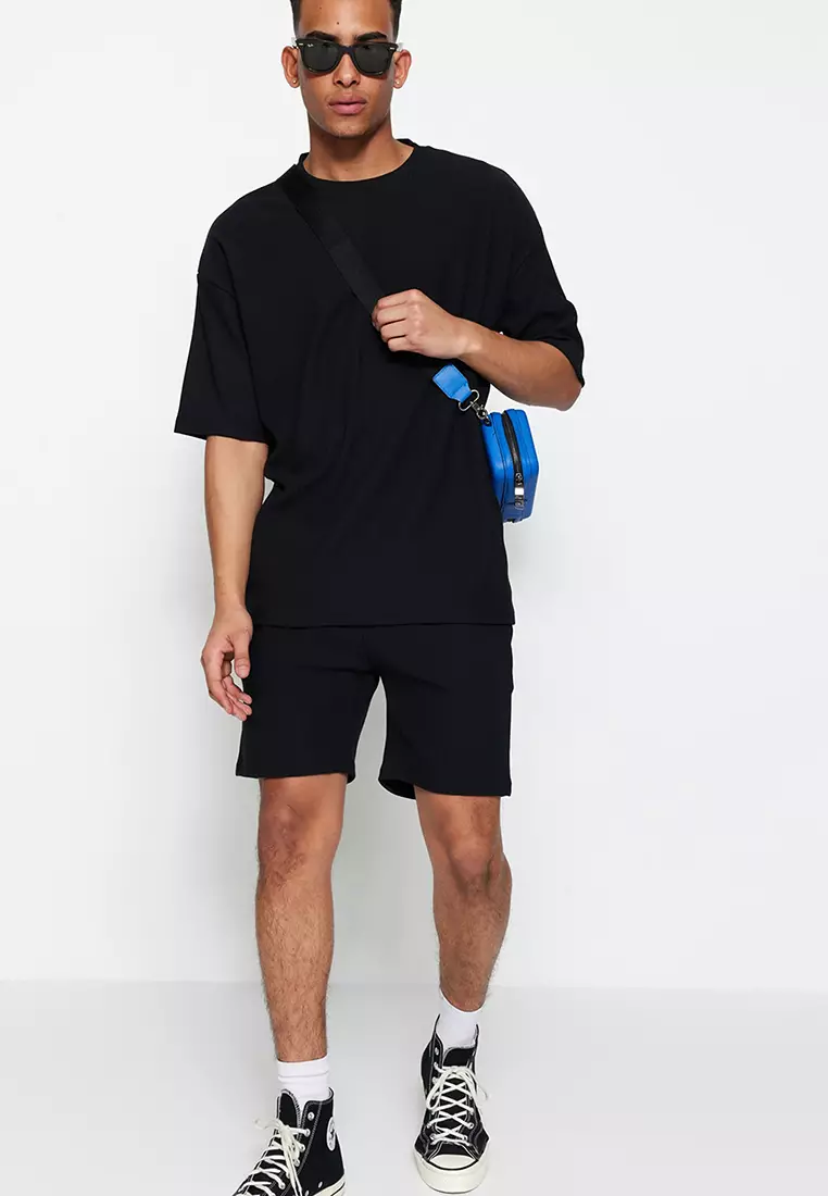 Crew Neck Textured T-Shirt