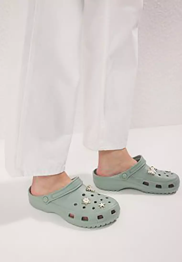 Mint Buckle Accessory Detailed Light Sole Women's Eva Closed Front Sandals Slippers Takss25Sd00033