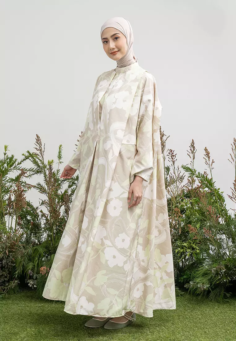 Kami Nizwa Loose Kaftan Beige