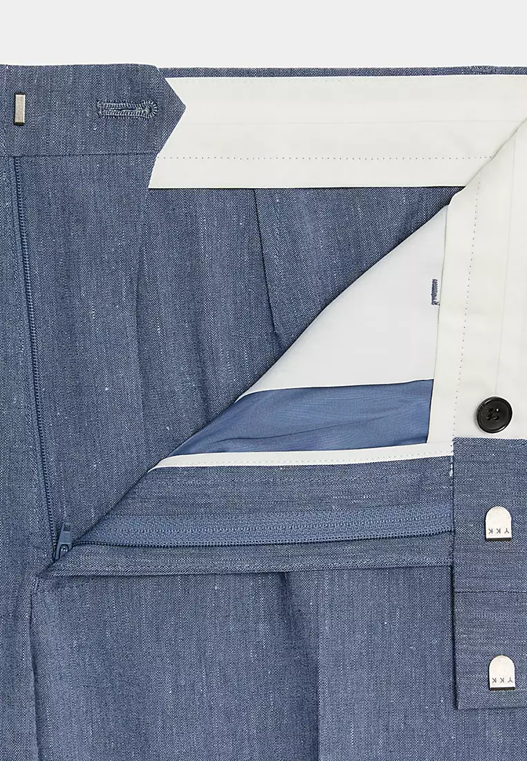 Tailored Fit Italian Linen Miracle Suit Trousers