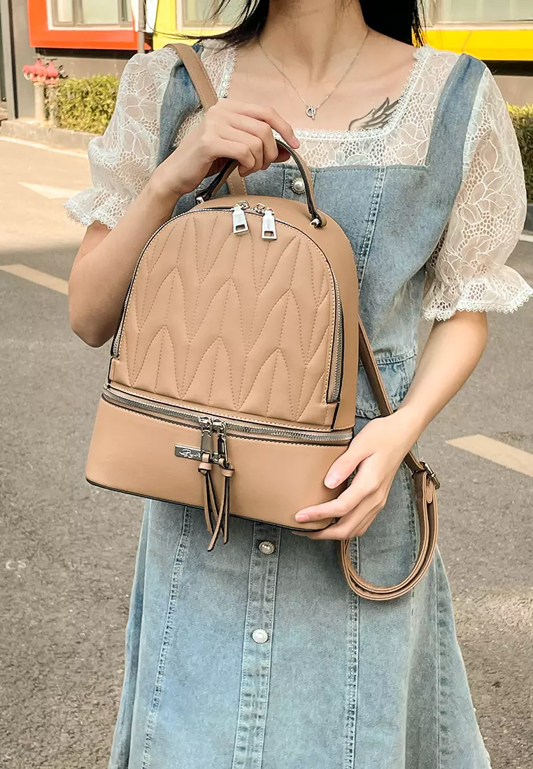 GYKACO FANIE Brown - Tas Ransel Wanita - Fashion Backpack (IMPORT)