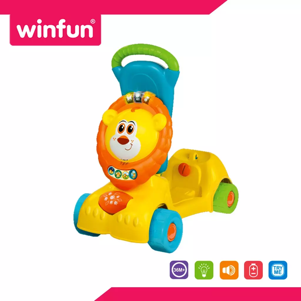 Jual Winfun 3in1 Lion Ride On Scooter Mainan Edukasi Anak Bayi