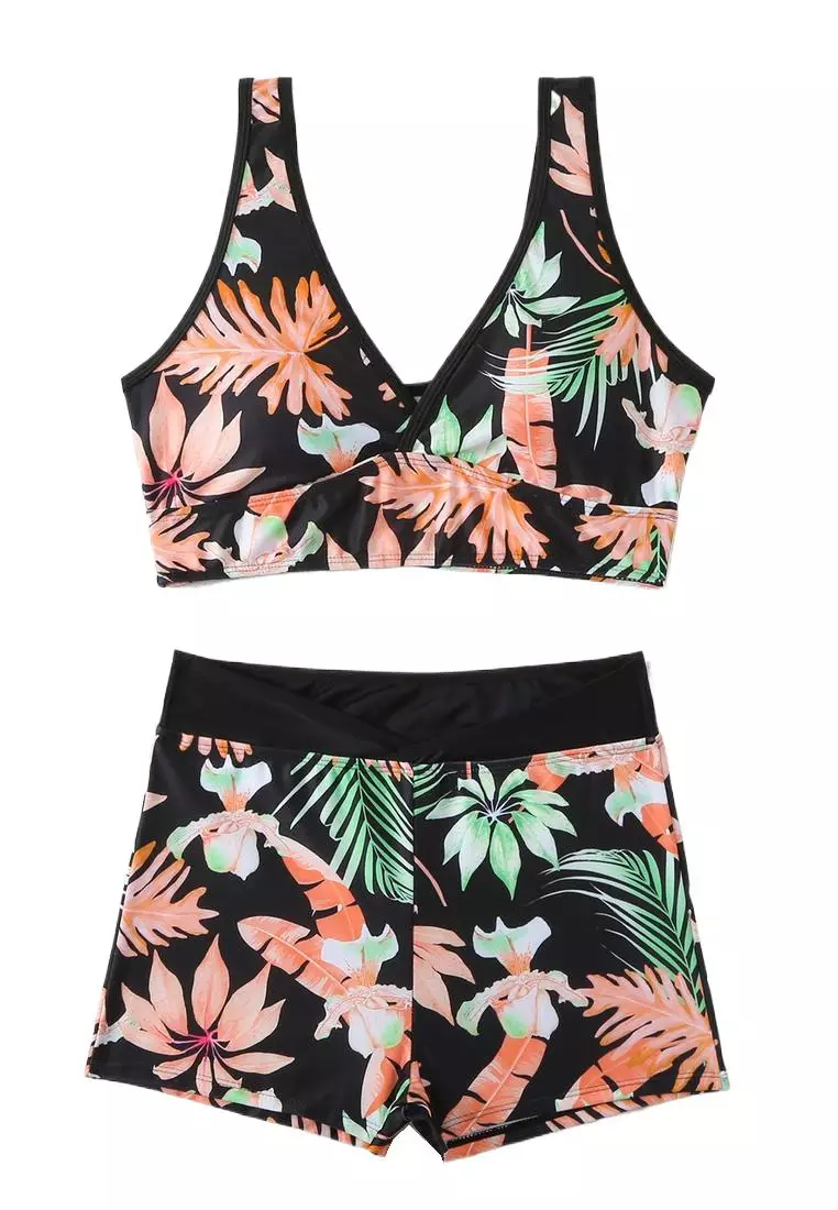 (2pcs)Sexy Printed Bikini Swimsuit