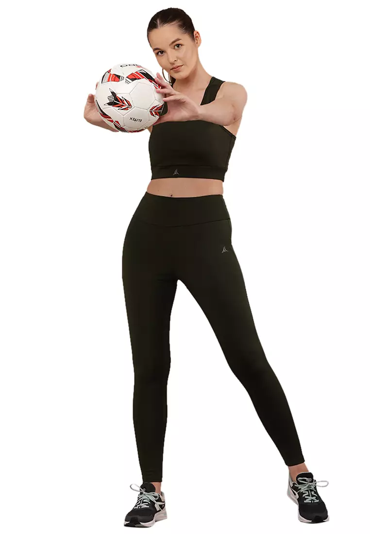 Bra Olahraga Lari/Lari Dasar Hijau Wanita