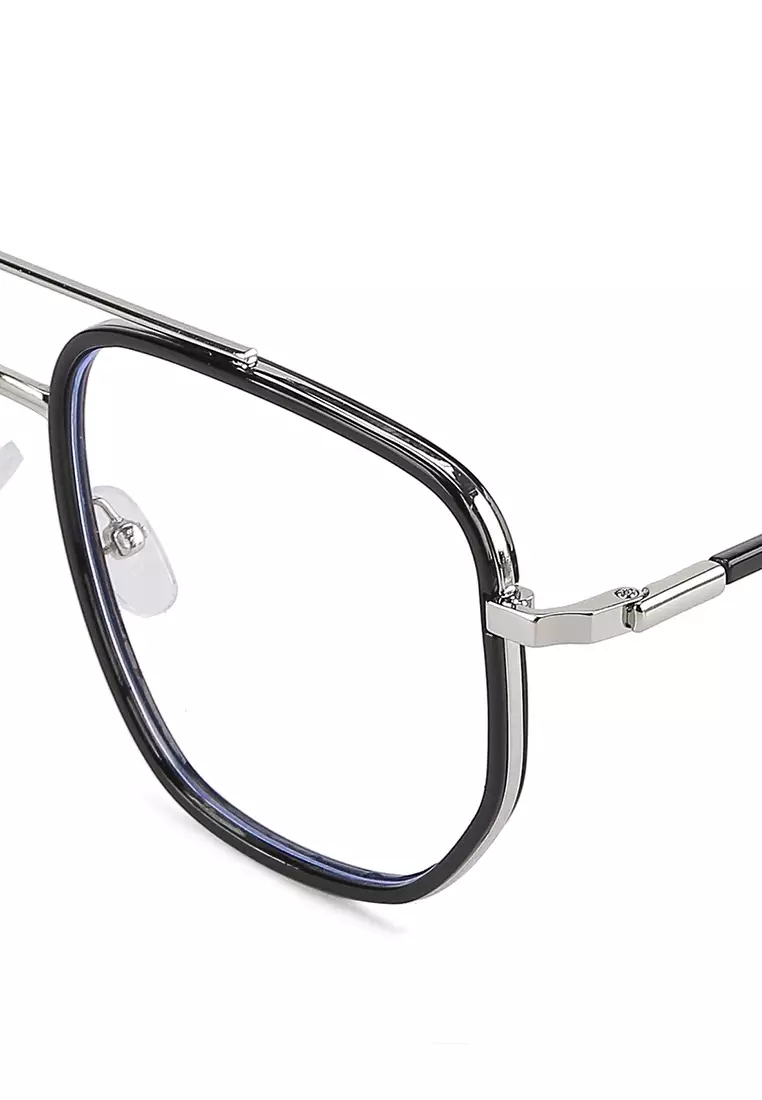 Kacamata Anti Blue Light Gervind Black Glasses Fashion Unisex