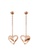Her Jewellery gold Her Jewellery L'Amour Dangling Earrings (Rose Gold) with Premium Grade Crystals from Austria 05888AC9F68FDDGS_4
