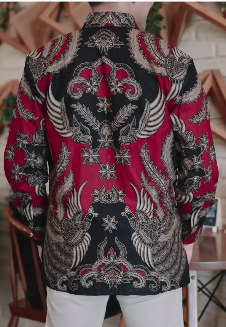 kemeja batik pria lengan panjang BATU RADEN D676