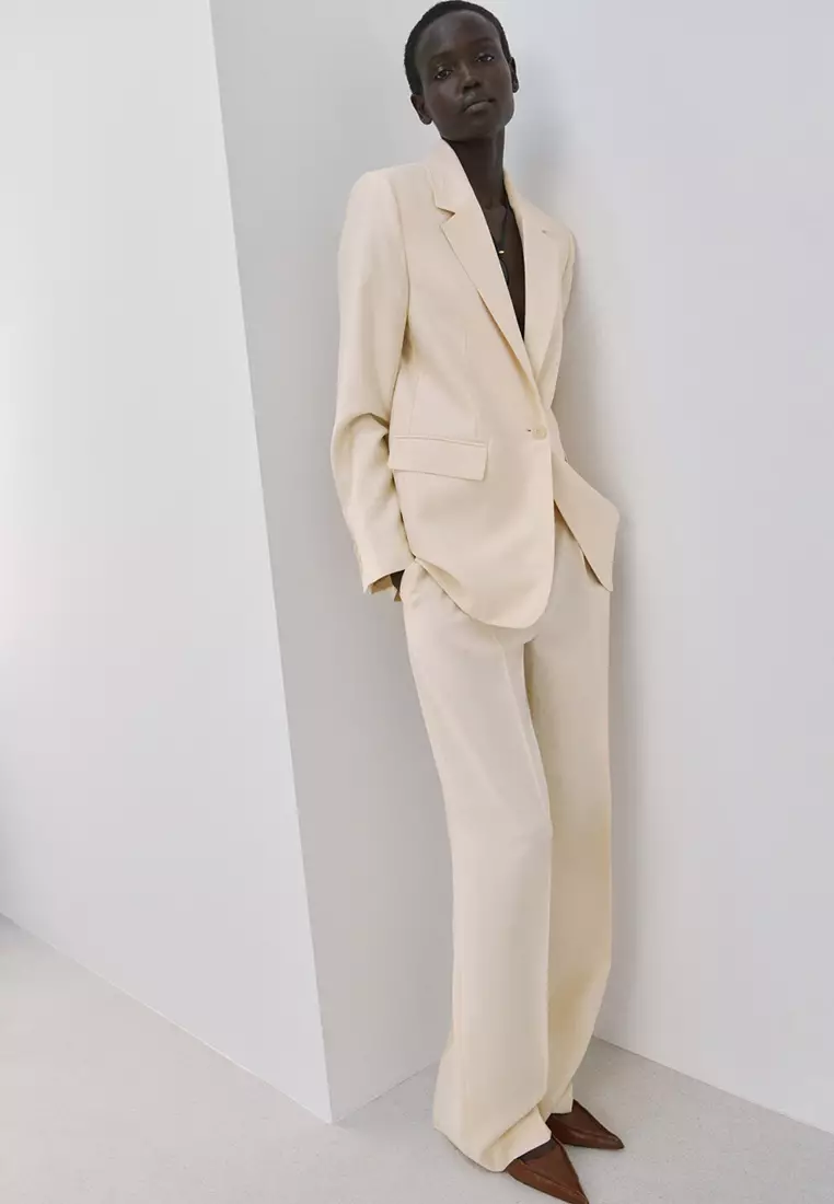 低腰萊賽爾長褲