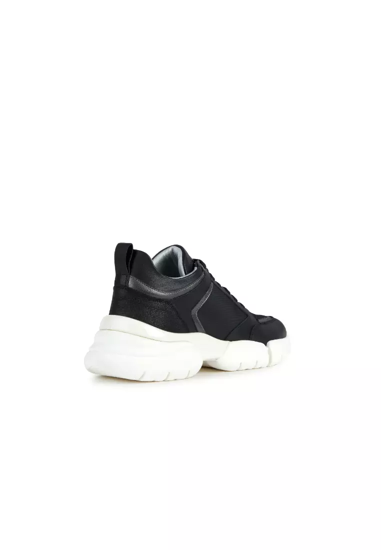 GEOX Ladies Adacter Low Top Sneakers - Black D35PQA-08514-C9999S3