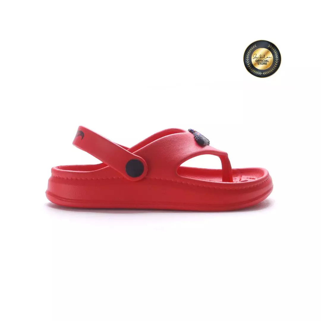 HOTWHEELS - SANDAL LAKI ANAK CH730175LK JAPIT TALI FULL KARET - MERAH