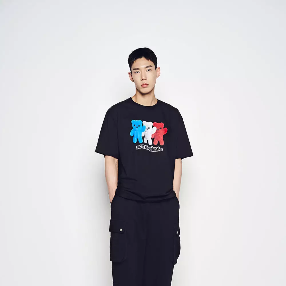 FRENCH ALIEN SHORT SLEEVE T-SHIRT BLACK