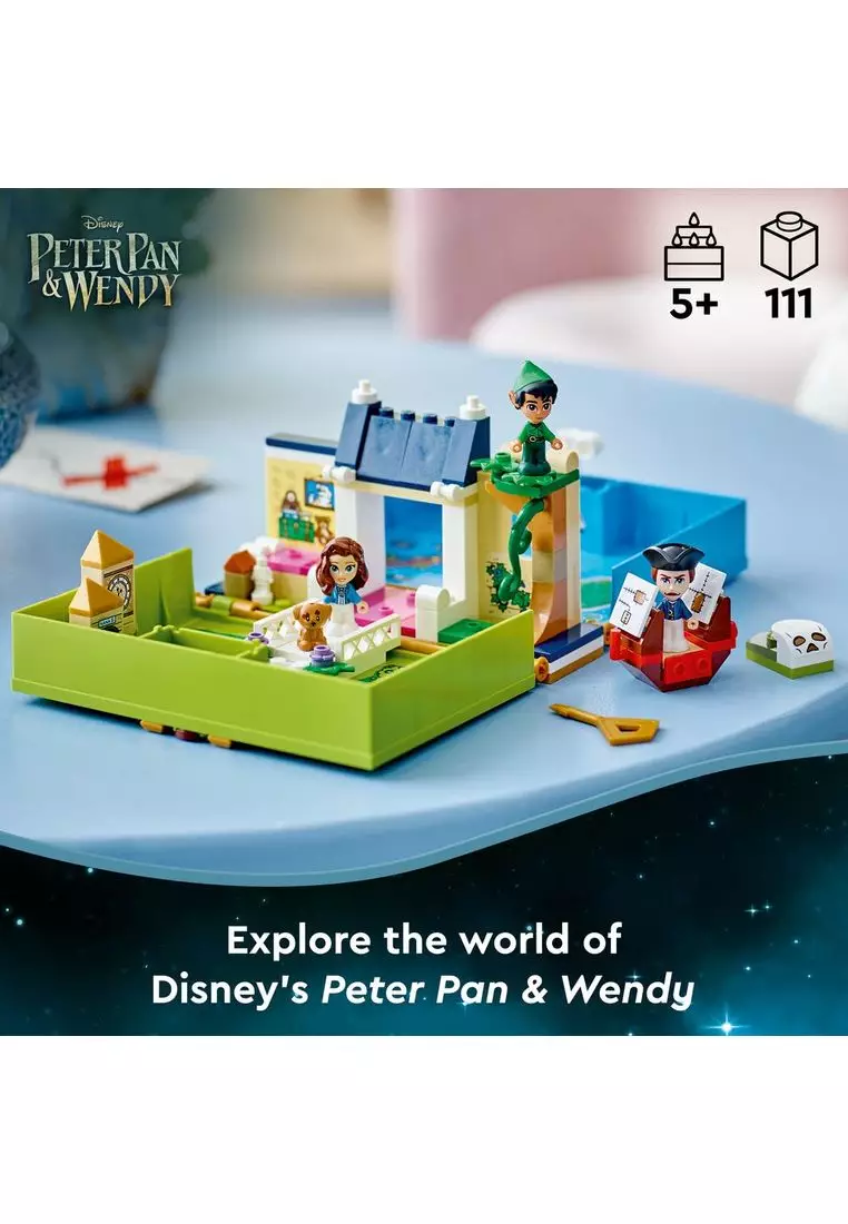 Buy LEGO® Disney Classic 43220 Peter Pan & Wendy's Storybook Adventure, Age  5+, Building Blocks, 2023 (111pcs) 2024 Online