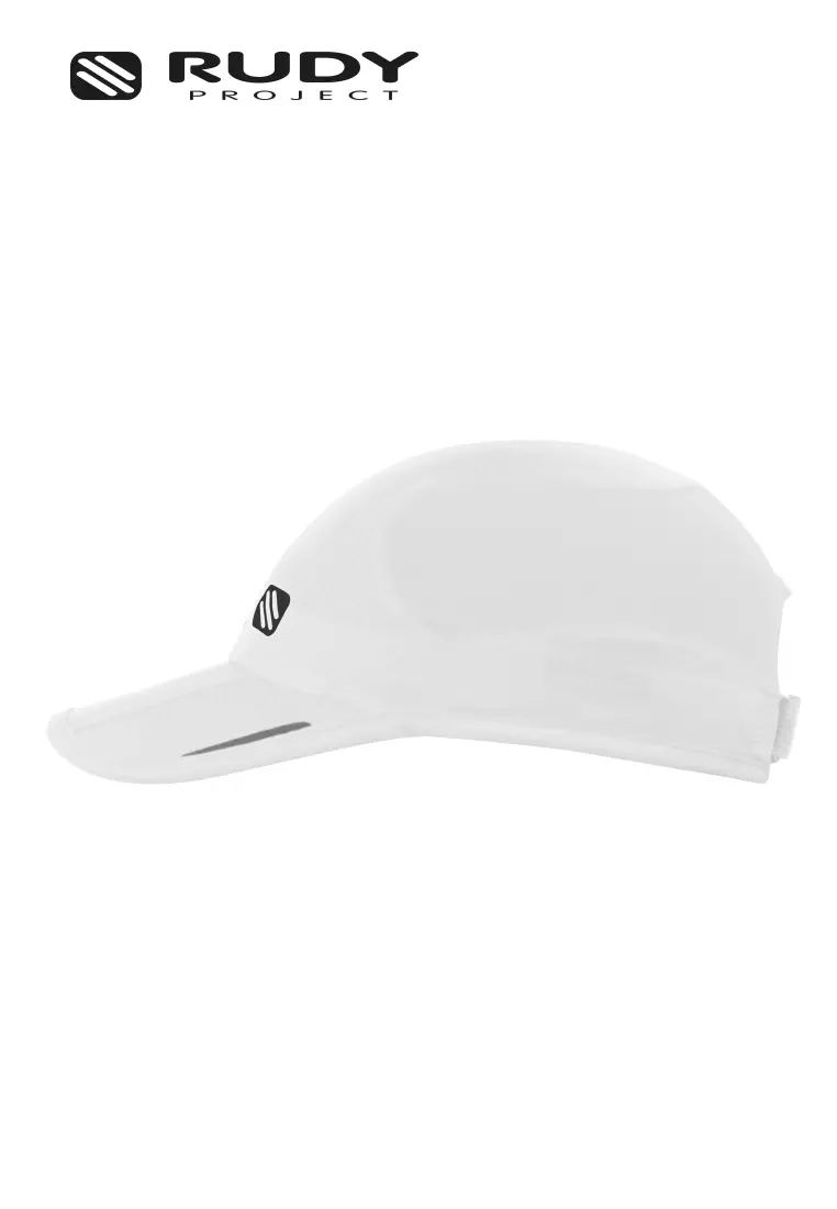 Emblem Logo Foldable Cap – White | Packable | Performance Headwear