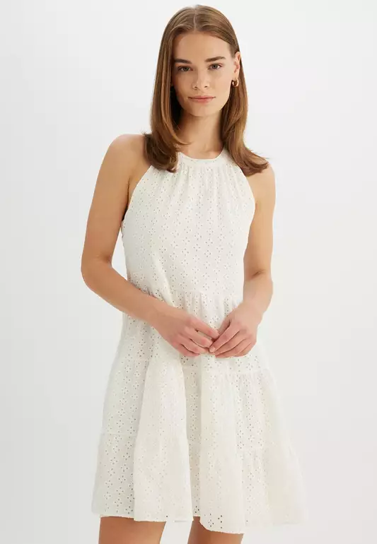 Embroidered Mini Dress