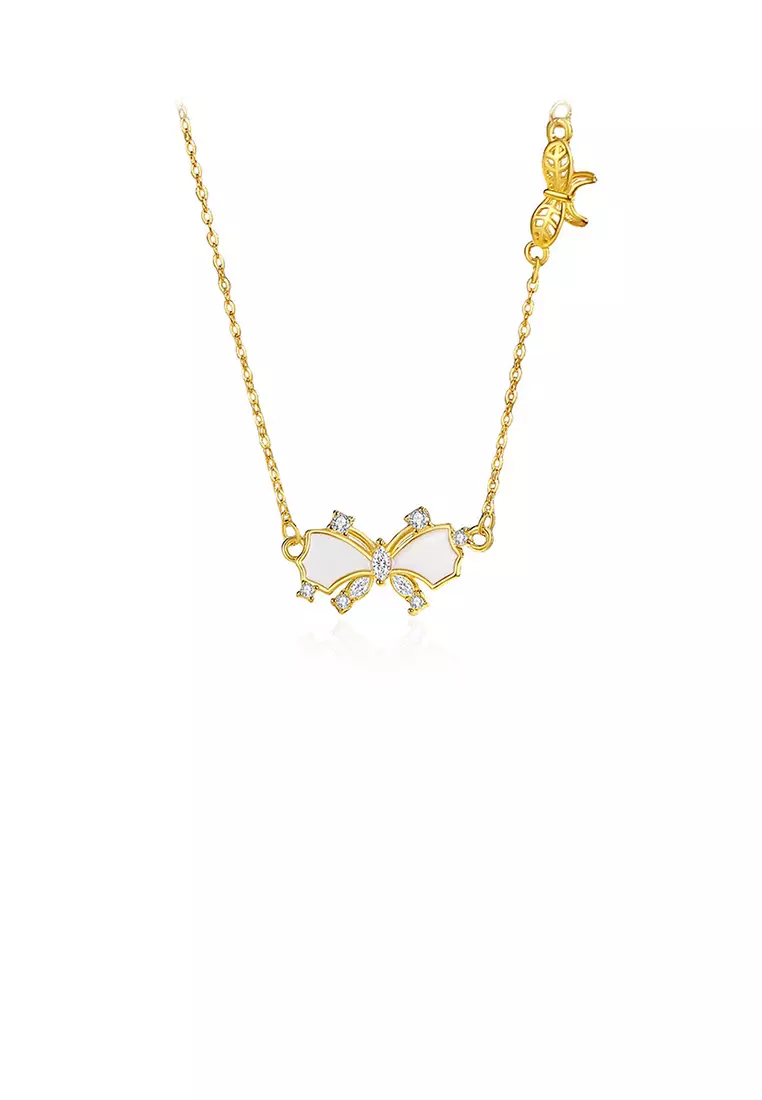 Cute butterfly clearance necklace