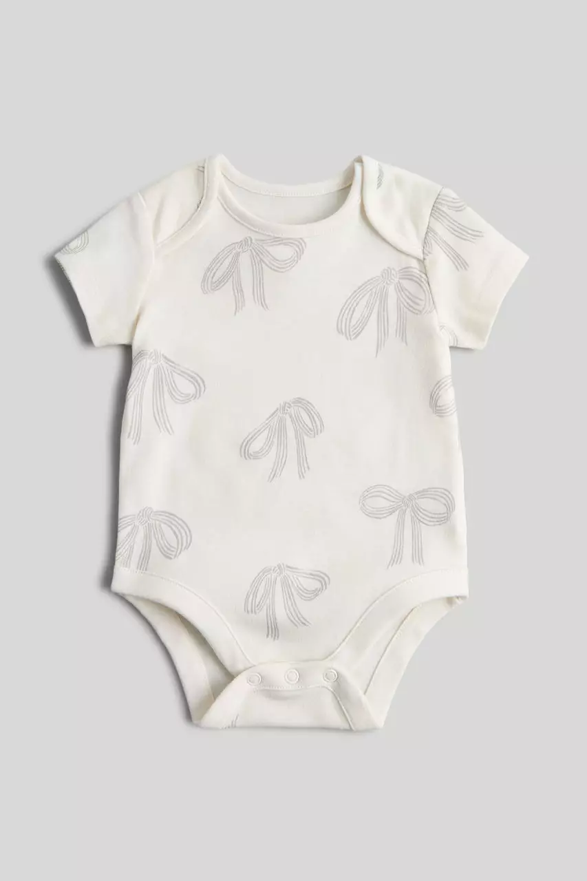 Mothercare 5 Pack My First Bows Short-Sleeved Bodysuits - Terusan Bayi Perempuan (Multi)