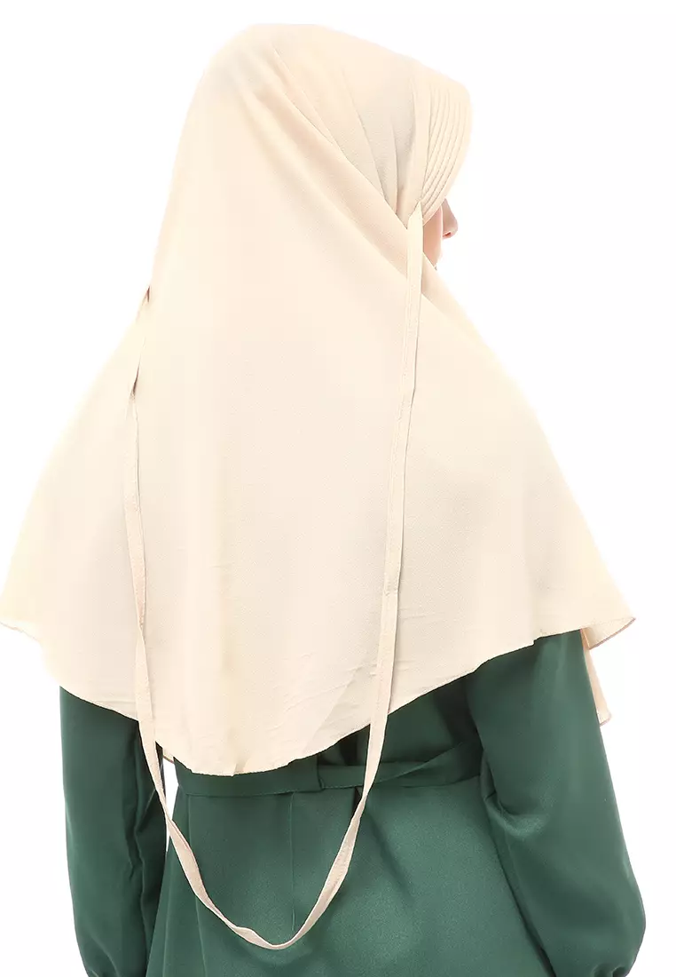 Anisa Jilbab Khimar Muslimah Polos Tali Berbo Regular Fit - Coksu