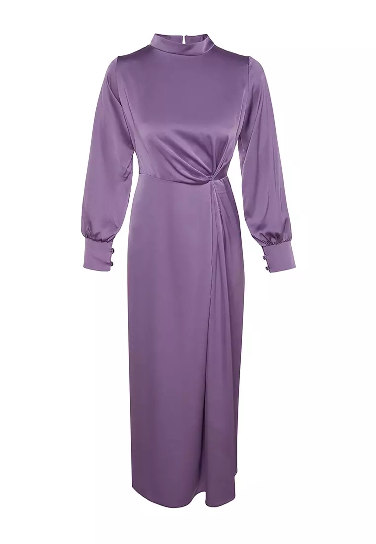 MODEST Mock Neck Maxi Dress