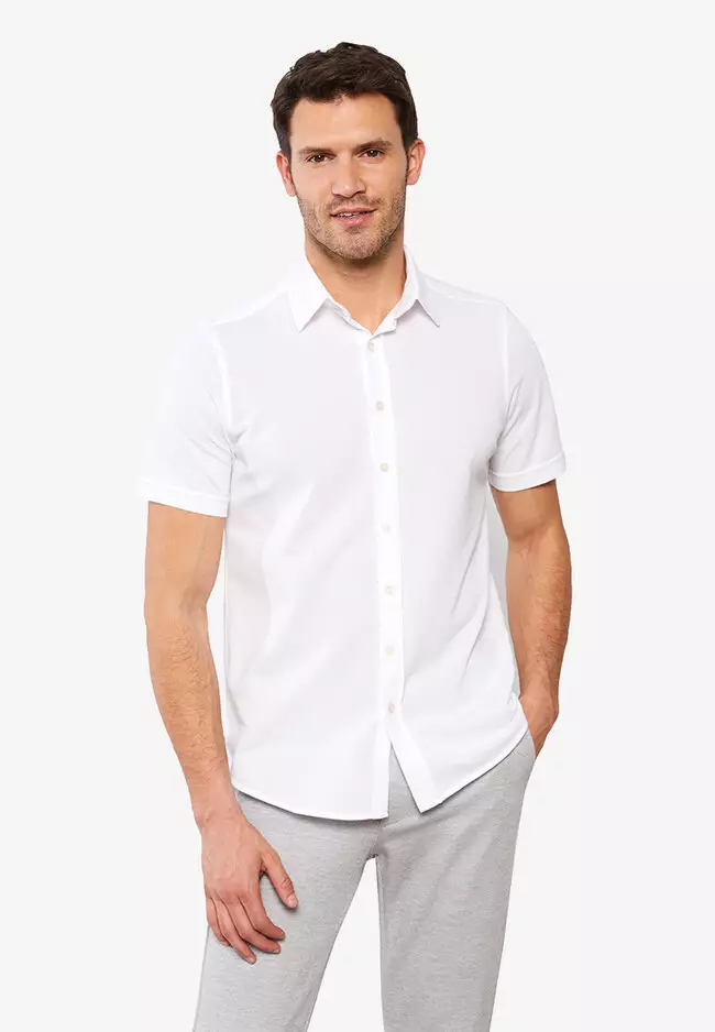Short sleeved deals white shirt
