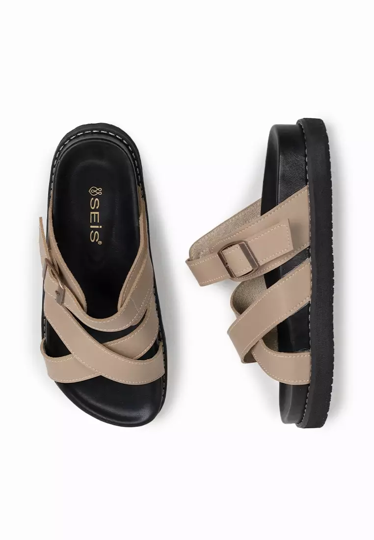 SEIS Jane Sandal Wanita Platform Series - BEIGE
