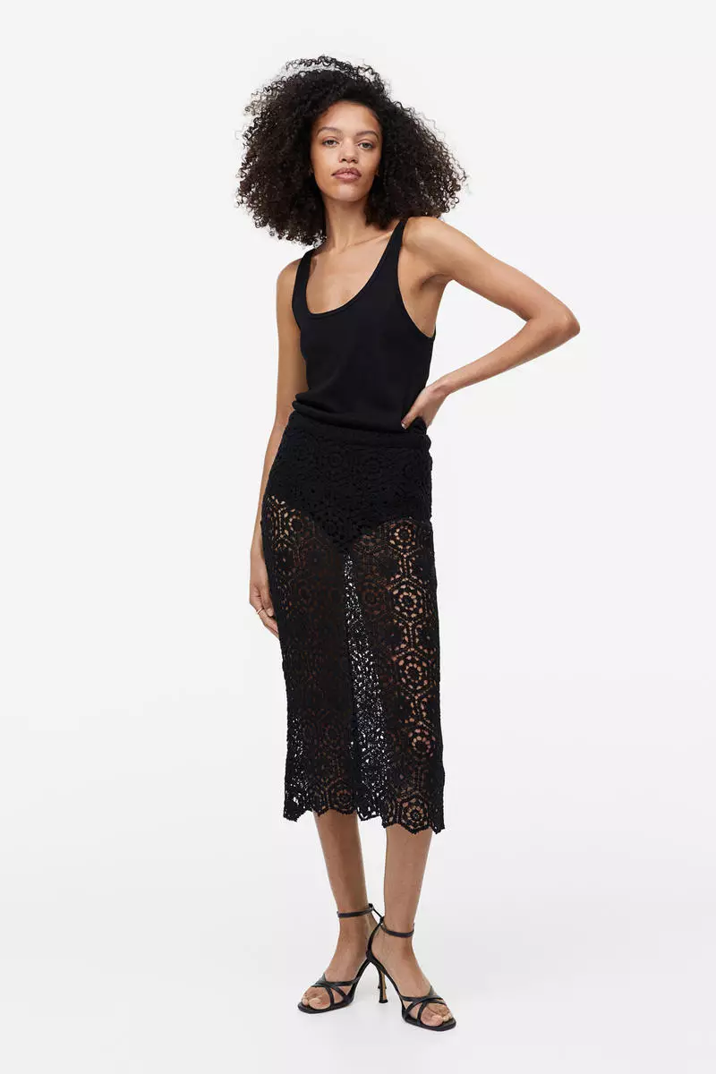 Buy H M Crochet look skirt 2024 Online ZALORA Singapore