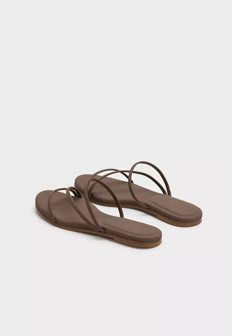 STRAPPY FLAT SLIDES WITH CLOUDFOAM INSOLE